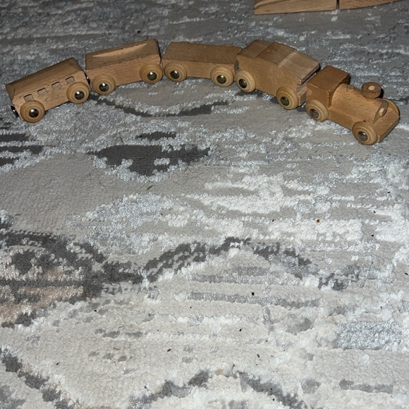 Vintage Wooden Snap Train set and Track - Picture 3 of 5